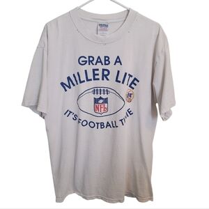 Vintage NFL Miller Lite Distressed Graphic Tee